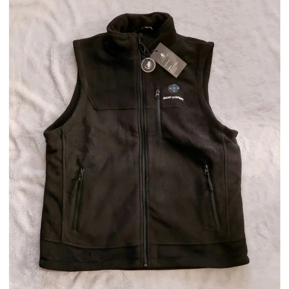 SNOW LEOPARD Heated Vest With Battery Polar Fleece Outdoor Unisex Medium NWT